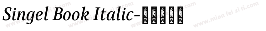 Singel Book Italic字体转换